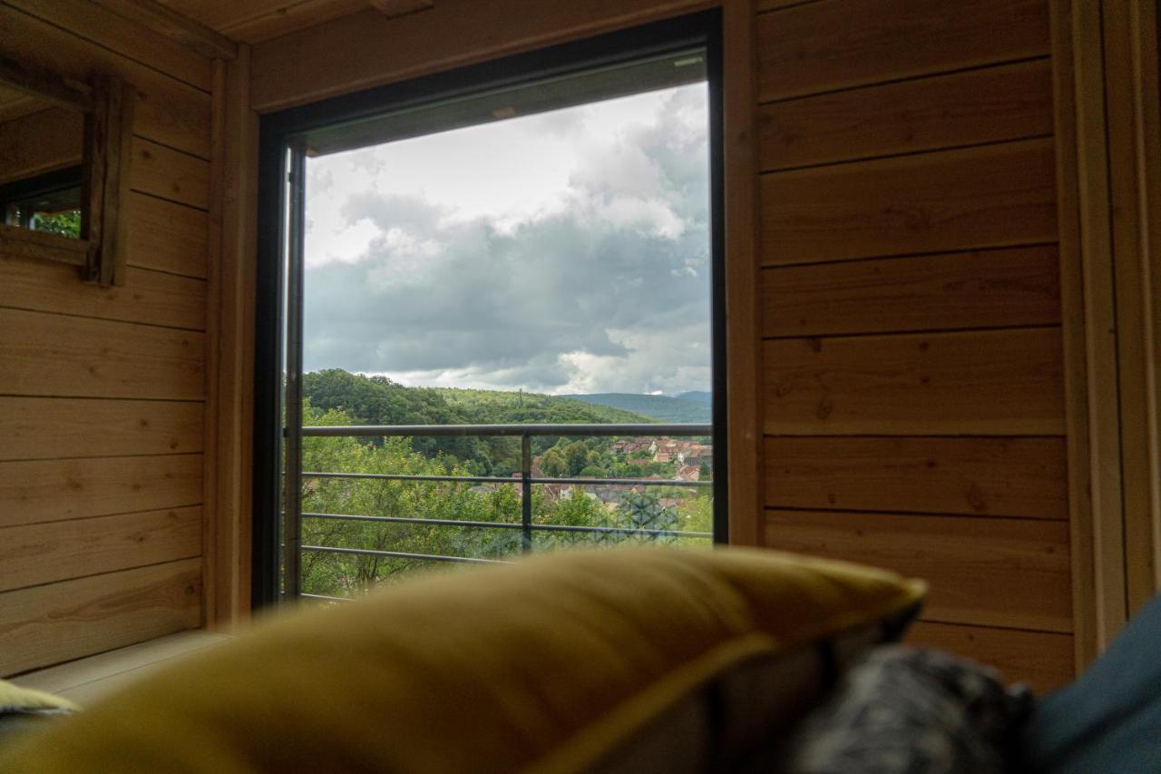 Le Moonloft Insolite Tiny-House Dans Les Arbres & 1 Seance De Sauna Pour 2 Avec Vue Panoramique Osenbach Екстериор снимка