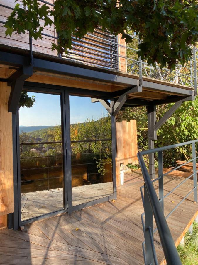 Le Moonloft Insolite Tiny-House Dans Les Arbres & 1 Seance De Sauna Pour 2 Avec Vue Panoramique Osenbach Екстериор снимка